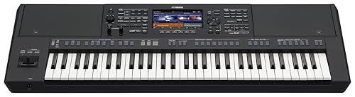 Image of Yamaha 61-Key Arranger Keyboard, Multiple Styles and Voices, Assignable Live Control Knobs PSRSX720+ | 61 Keys, 1, 450 Styles, 2 Assignable Live Control Knobs, 7-Inch Touchscreen, 16-Track Recorder