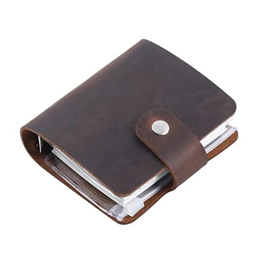 A9 Diário de couro legítimo, agenda de bolso de couro bovino feito à mão, mini planejador de couro vintage, 120 folhas, 3 anéis de folhas soltas com fecho de botão de pressão (café)