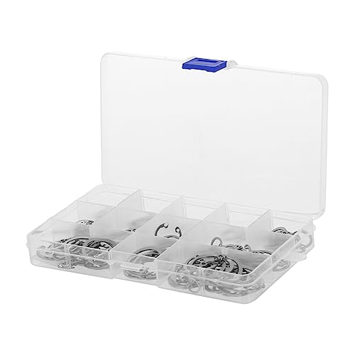 KICHOUSE 150pcs Stainless Steel Shaft Snap Rings Replacement for Broken Professional Shop Home Use