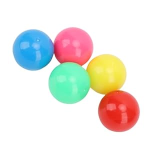 RIZGHWOY 100 Bunte Kunststoff Zählbälle Murmeln