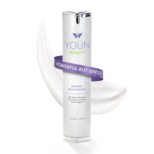 YOUN Beauty Retinol Night Cream Moisturizer for Face by Holistic Dr. Anthony Youn – Paraben-Free Face Moisturizer with Vitamin B5 & E, Hyaluronic Acid, and Green Tea for Skin Renewal, 50ml