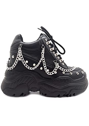 Anthony Wang X WTF Space Candy Problem Child Platform Sneakers - Black - Fashion Shoes Rave Festival Streetwear (Numeric_9)