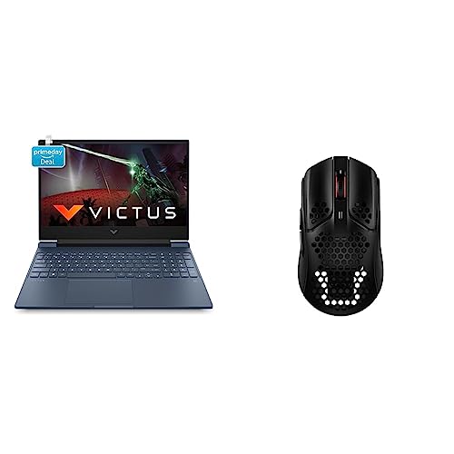 Image of HP Victus Gaming Laptop 12th Gen Intel Core i5-12450H 15.6 inch(39.6 cm) FHD IPS Gaming Laptop & Pulsefire Haste Wireless Black