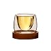 Produktbild Isoliert Doppelwandige Gläser, Set 4 Stücke Transparente Doppelwandige Glas-Kaffeebecher, Isolierglas, Teetasse, Hitzebeständig, 80 Ml Doppelwandige Teegläser/Thermogläser Für Espresso, Tee, Eistee