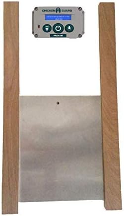ChickenGuard ‘Premium’ Automatic Chicken Coop Pop Hole Door Opener & Closer with Timer & Light Sensor Plus Our Classic 30 x 40cm Aluminium Door & Oak Runner Kit