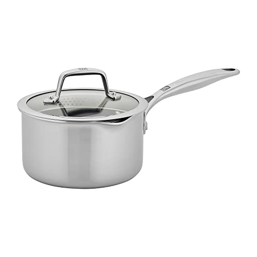 ZWILLING Spirit Energy + Panela alta antiaderente de cerâmica de aço inoxidável de 2 litros