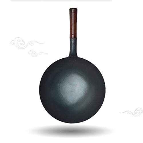 Wok acero inoxidable con tapa y espátula 32 cm miniatura 4