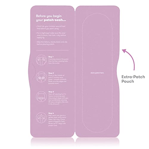 Frida Mom C-Section Silicone Scar Patches Reusable Medical Grade Treatment Great For Keloid Scars 6 8" Long With Case And Pouch Included #TOP7