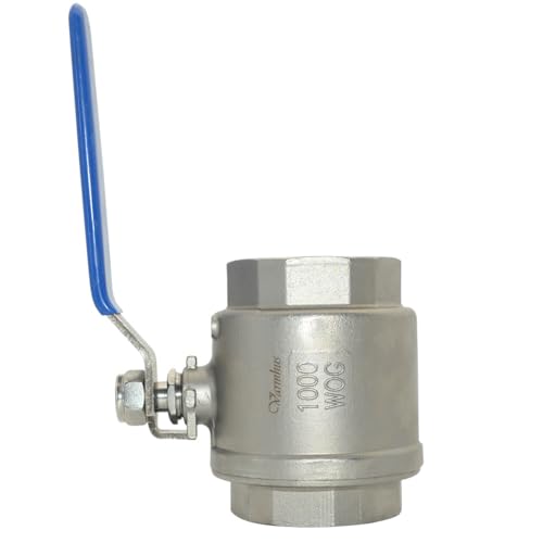 Robinet à boisseau sphérique inox 316 VARMHUS vanne d'arrêt filetée NPT WOG1000 eau huile gaz