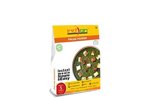 Image of Indian Kitchen Foods Each Packet of Chole, Dal Fry, Dal Makhani, Paneer Bhurji, Veg. Kolhapuri, Palak Paneer,Pav Bhaji, Freeze, Dried, Gluten-Free, Ready to Eat Food, Curry Combo, 7 Count