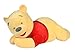 Simba 6315876876 - Disney Winnie the Puuh Kuschelalarm, 80cm, riesengroßer liegender Pooh Bär mit Knisterpapier in Ohren und Füßen, Rasselkugel im Bauch, ab den ersten Lebensmonaten geeignet