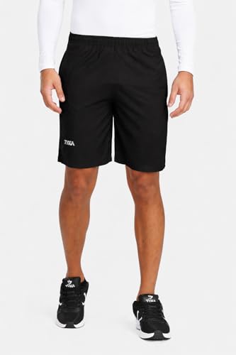 Image of TYKA Mycra Shorts for Men | Polyester Training Shorts | Quick Dry Gym Running Sports Wear Black