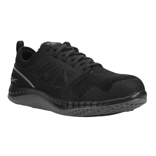 Image of Reebok Work Mens Zprint Slip Resistant Steel Toe Work /Duty - Black - Size 4 D