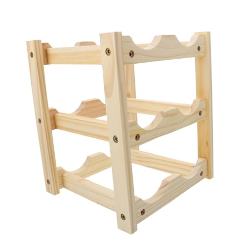 Alipis soporte para botellas de vino de madera 1pc miniatura 1