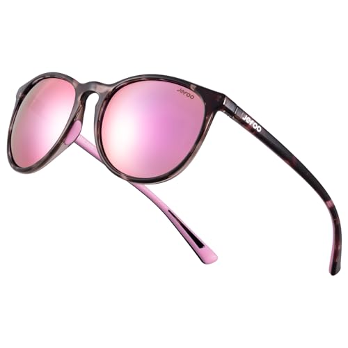Jefoo Classic Polarized Sunglasses for Women & Men - Retro Trendy UV400 Protection for Running Driving & Outdoor Sports