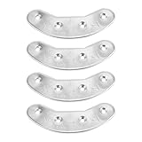 Toyvian Placas Metálicas para Talón de Botas Hombre 2 Pares 40 MM y 48 MM Protección Antidesgaste para Suelas Kit Reparación Durable y Antideslizante Adecuado para Senderismo y