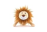 P.L.A.Y. Cute Plush Dog Toys - Big Five of Africa Safari Animal Themed Durable Squeaker Chew Toy, Great for Puppies & Small, Medium, Large Dogs - Machine Washable, Recycled Materials (Lion)
