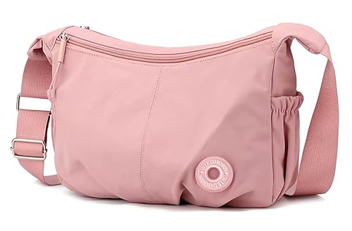 Image of WildHorn Nylon Sling Bag for Women | Lightweight Crossbody Shoulder Bag with Zipper Closure & Adjustable Strap | Casual Travel Handbag for Daily Use | Ethically Crafted