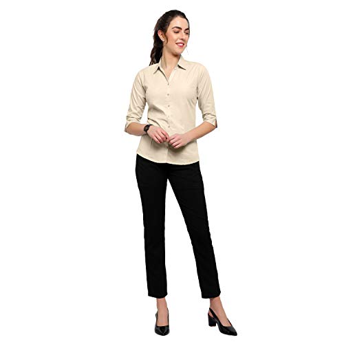 Image of Blue Ronin Women 3 /4 Sleeve Stylish Western Official Formal Shirts Regular fit Shirts for Women