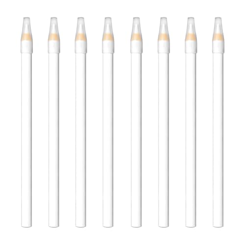 8-Piece White Nail Whitening Pencil Set for DIY French Manicure Nail Brightening Tools (17 cm)