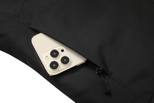Image of MOERDENG Women's Waterproof Ski Jacket Warm Winter Coat Hooded Snowboarding Jacket Snow Coat