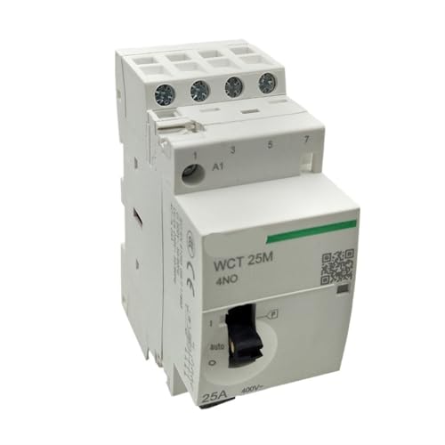 Contactor de CA WCT-25A 4 NO de 4 polos 230V para carril DIN de 35 mm