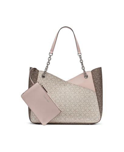 Calvin Klein Bolsa feminina Calvin Klein Zoe Chain, Baunilha/Cáqui/Pétala/Amlond/Taupe, One Size