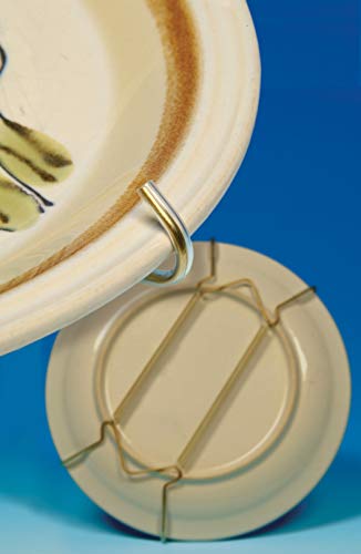 Image of Hillman Plate Hangers 5-1 /2 inch-8 inch with Tip Protectors and 8 inch-11 inch Brass