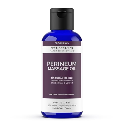 Perineal Massage Oil for Pregnancy & Birth Preparation | Soften & Nourish Perineal Skin | Postpartum Recovery & Natural Elasticity Support | Vegan Maternity Oil | Made in UK – 50ml | Sera Organics