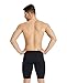 ARENA Men's Swim Jammer Team Solid MaxLife Athletic Swimwear Professional Training Swimsuit Sports Bathing Suit, Black/White, US Size 30