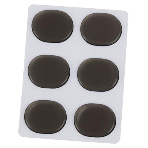 Wakauto Drum Dampening Gel Pads Oval Shape for Drum Kit Silicone Mute Gel Set Easy to Adjust