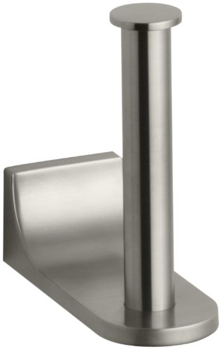 KOHLER 11583-BN Loure Vertical Toilet Tissue Holder, 1, Vibrant Brushed Nickel