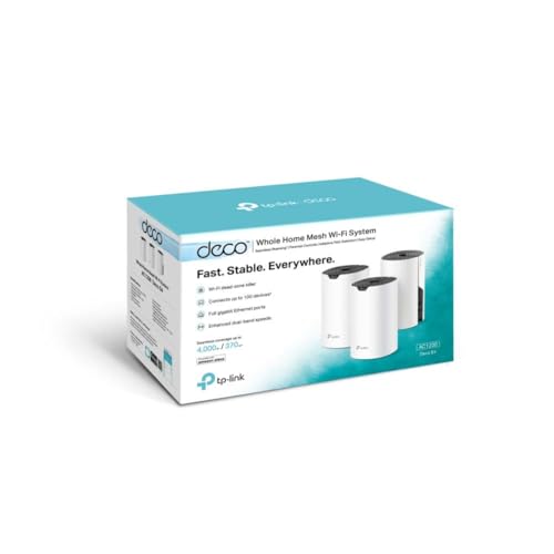 TP Link Deco S4 Système Wi Fi 3 routeurs jusqu'à 5500 pieds carrés maillage 1GbE Wi Fi 5 Bi bande - vue 4