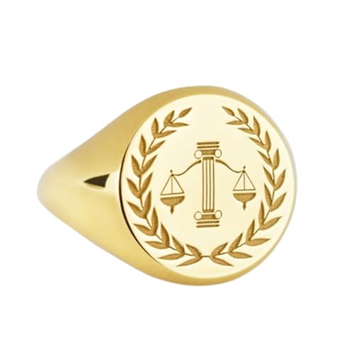 Bague balance de la justice pour avocat et diplômés en droit