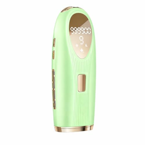 Depiladora Láser IPL con Refrigeración 5°C, 9 Niveles de Energía, 999.900 Flashes, 3 Funciones HR/RA/SC, Depiladora Luz Pulsada para Rostro, Bikini y Cuerpo, Uso en Casa