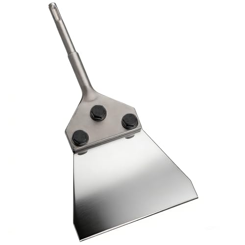 Anfrere 5 Inch SDS Plus Floor Scraper with Spare Bolts and Locknuts Easily Removes Tile Plaster Hardwood Floors and Works with All SDS-Plus System Rotary and Electric Hammers