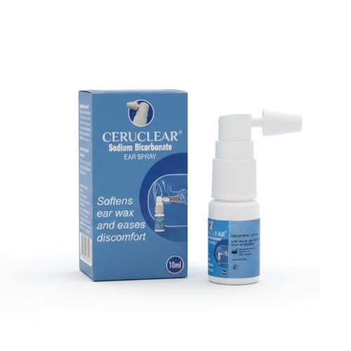 Ceruclear Sodium Bicarbonate Ear Spray for Wax Removal Sodium Bicarbonate Ear Cleaner for Blocked Ears and Wax Removal Ear Spray 10ml Softens Ear Wax and Eases Discomfert (1)
