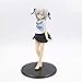 Joshi Chogakusei Action Figure, 10,2 Zoll Schuluniformversion, Pokergesicht Stehende Haltung, weißes Haar Junge Mädchen Puppe, PVC Material Anime Garage Kit for Dekoration Sammlungsgeschenk Anime-Acti