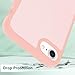 TENOC Phone Case Compatible with iPhone SE (2nd 2020 and 3rd 2022 Generation) & iPhone 7 & iPhone 8, Pink Case Translucent Protective Bumper Matte Hard Back Cover for 4.7 Inch
