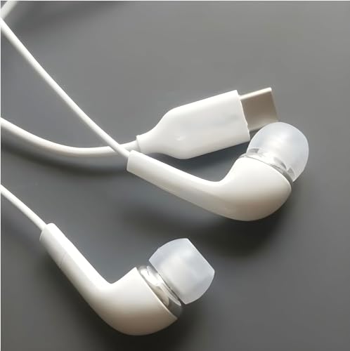 Image of Original Type C Earphone Compatible with Samsung S24 Headphones with Microphone Noise Isolation Stereo Wired Earphones for Samsung Galaxy S22 S23 Ultra Pixel 7a, iPhone 15 to 16 Series