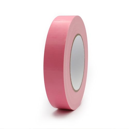 Duct Tape 1 Inch X 44 Yards, 8.5 mil Thickness, Heavy Duty Pink Duct Tape, No Residue, Waterproof, Tear by Hand for Repairs, Industrial, Professional Use