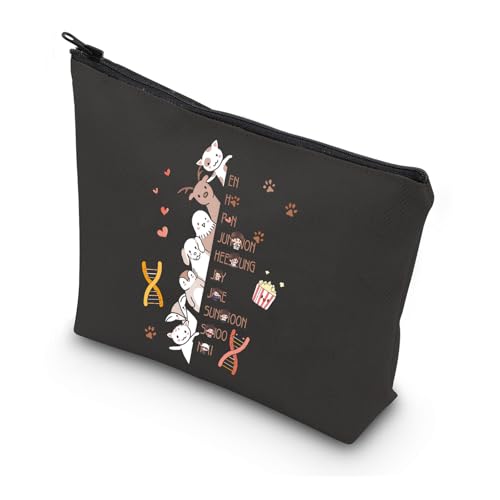 WSNANG Korea Group Gifts New Album Canvas Makeup Bag Gift for Korean Music Fan Lovers Cosmetic Bag Gift Music Merch