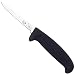 Victorinox Poultry, 3-3/4" Straight Vent, Boning, Medium Black Fibrox Pro Handle