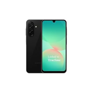 Tracfone Samsung Galaxy A26 5G, 128GB Storage | 6.7” FHD+ 120Hz Super AMOLED Display | 50MP OIS Camera | 5000mAh Battery | Tracfone Locked | Prepaid Smartphone – Black