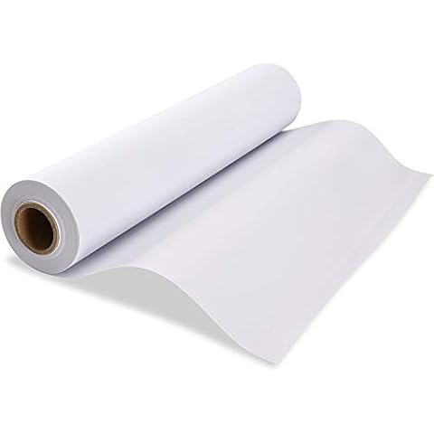 Weiße Metzgerpapierrolle, hergestellt in den USA, 45,1 x 3048 cm, ideal zum Grillen, Räuchern, Verpacken von Fleisch aller Sorten, Tischläufer, Maler- und Bastelprojekte, ungewachst, unbeschichtet Cover