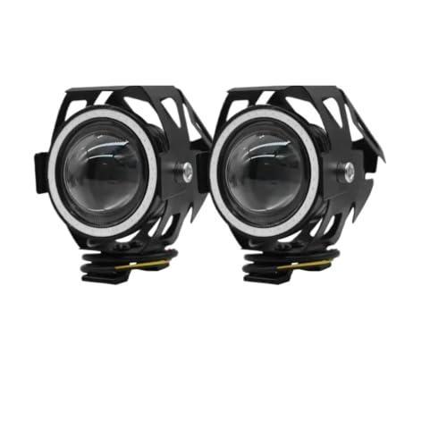 Phare de moto longue portée U7 feux antibrouillard étanches 3000 lumens éclairage bleu moto 2Pcs