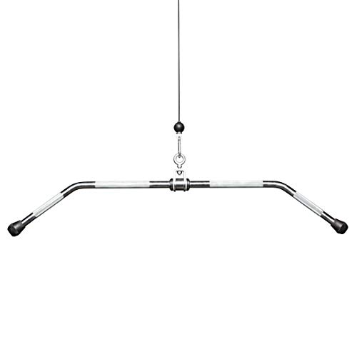 Image of REP Fitness LAT Pulldown and Low Row Cable Machine Attachments and Functional Trainer Attachments - Curl Bar, D-Handle, Ankle Cuff, Tricep Rope, Sports Handle, Straight Bar, Row, Chinning Triangle