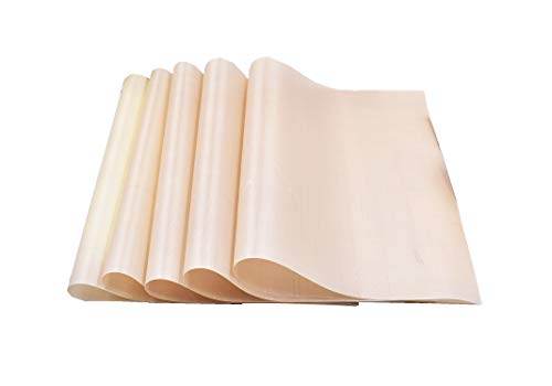 RayLineDo 5PCS High Temperature Cloth Teflon Tarpaulin Baking Dish Cloth Cookie Peach Butter Tarpaulin Baking Tool Cream White