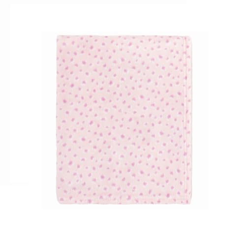 Image of CREVENT Cozy Soft Warm Fleece Kid Throw Blanket for Toddler's - Gifts for Baby Girls All Season Use (40 inchX60 inch Pink Polka dot)