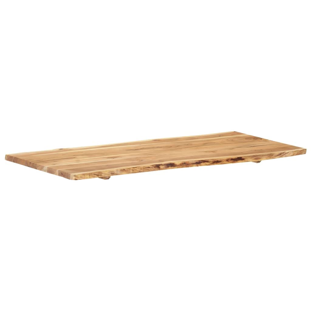 vidaXL Superficie de Mesa Restaurante Comedor Salón Sala de Estar Oficina Mueble Encimera Tablero 118x(50-60) x2,5 cm Madera Maciza Acacia